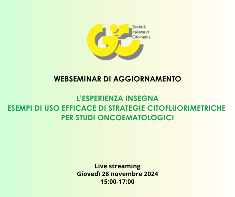 FAD - L’ESPERIENZA INSEGNA ESEMPI DI USO EFFICACE DI STRATEGIE CITOFLUORIMETRICHE PER STUDI ONCOEMATOLOGICI