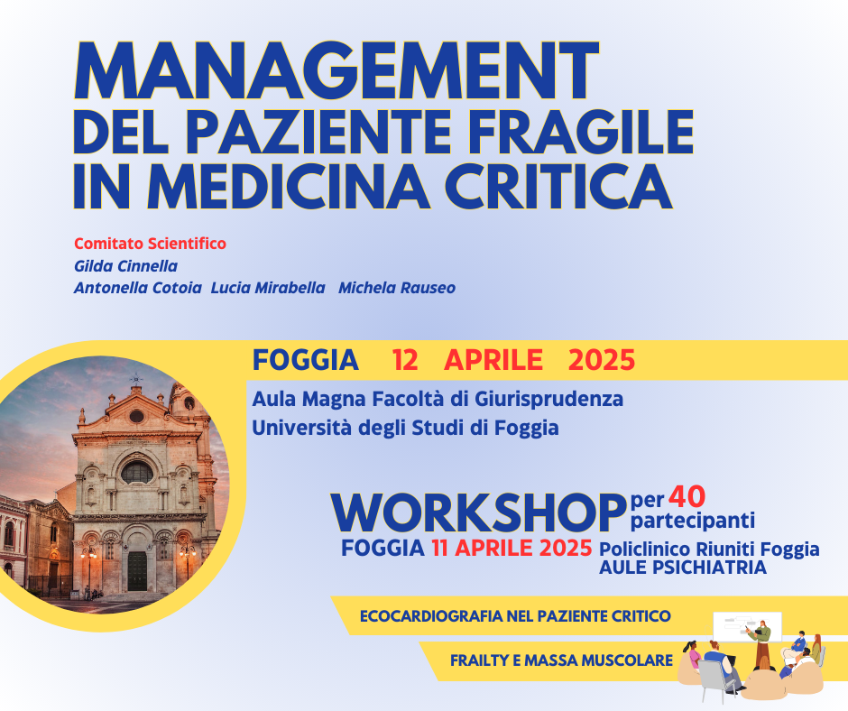 RES - Management del paziente fragile in medicina critica